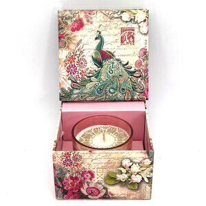 Scented Candle Sweet Blossoms Music Box Tchaikovskys Swan Lake Peacock Floral